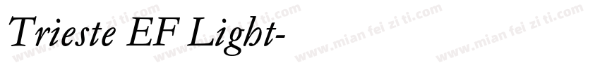 Trieste EF Light字体转换